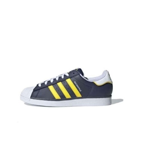 NWT adidas Superstar Original ‘Track Suit Pack’ l Indigo Yellow l M 5.5/W 7 - Picture 6 of 9